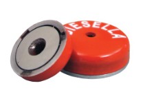 Lav Pottemagnet Alnico Ø19,0x7,75 mm med Ø3,50 mm hul (29N)